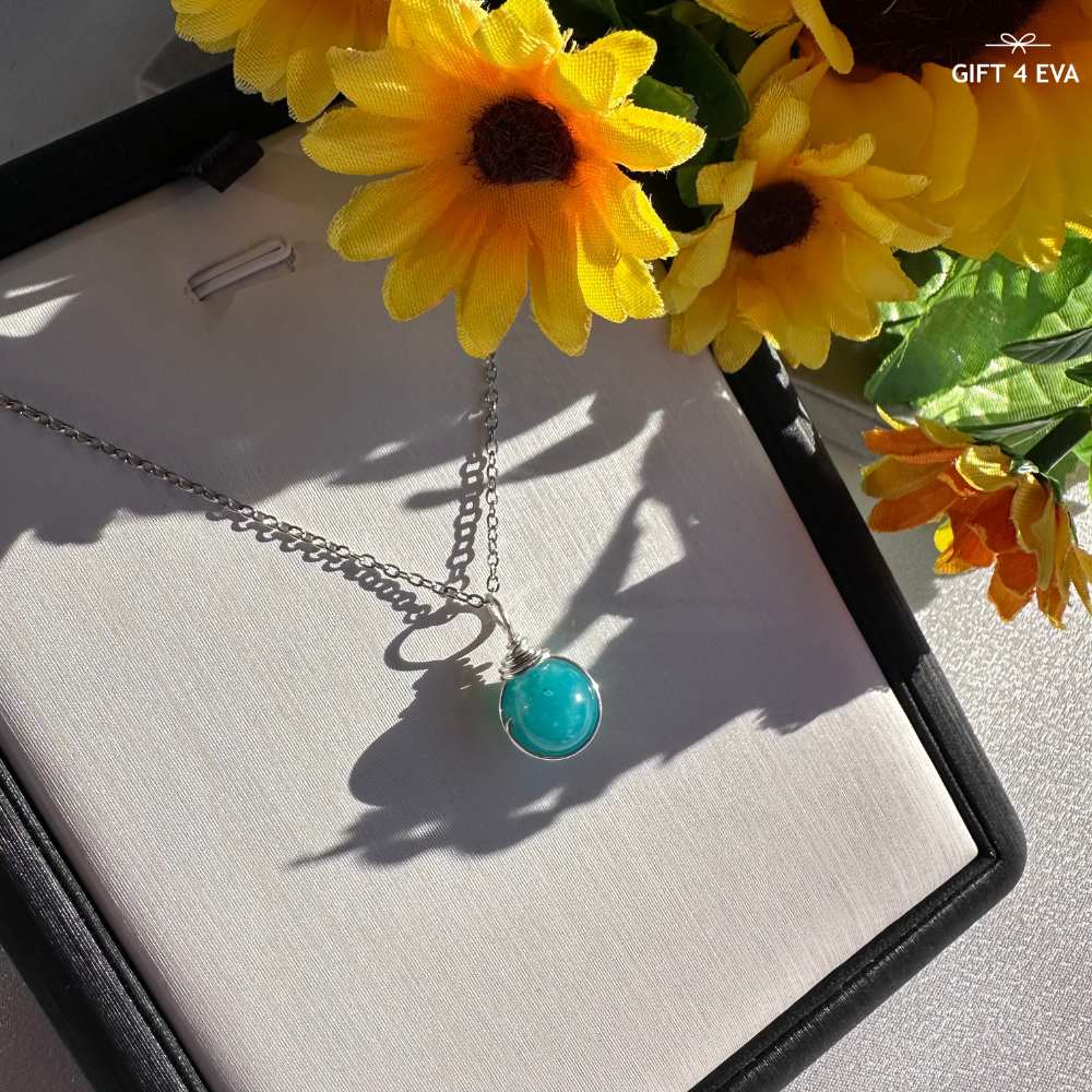 Grace Amazonite Pendant Necklace