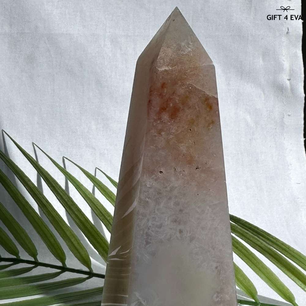 Flower Agate Obelisk