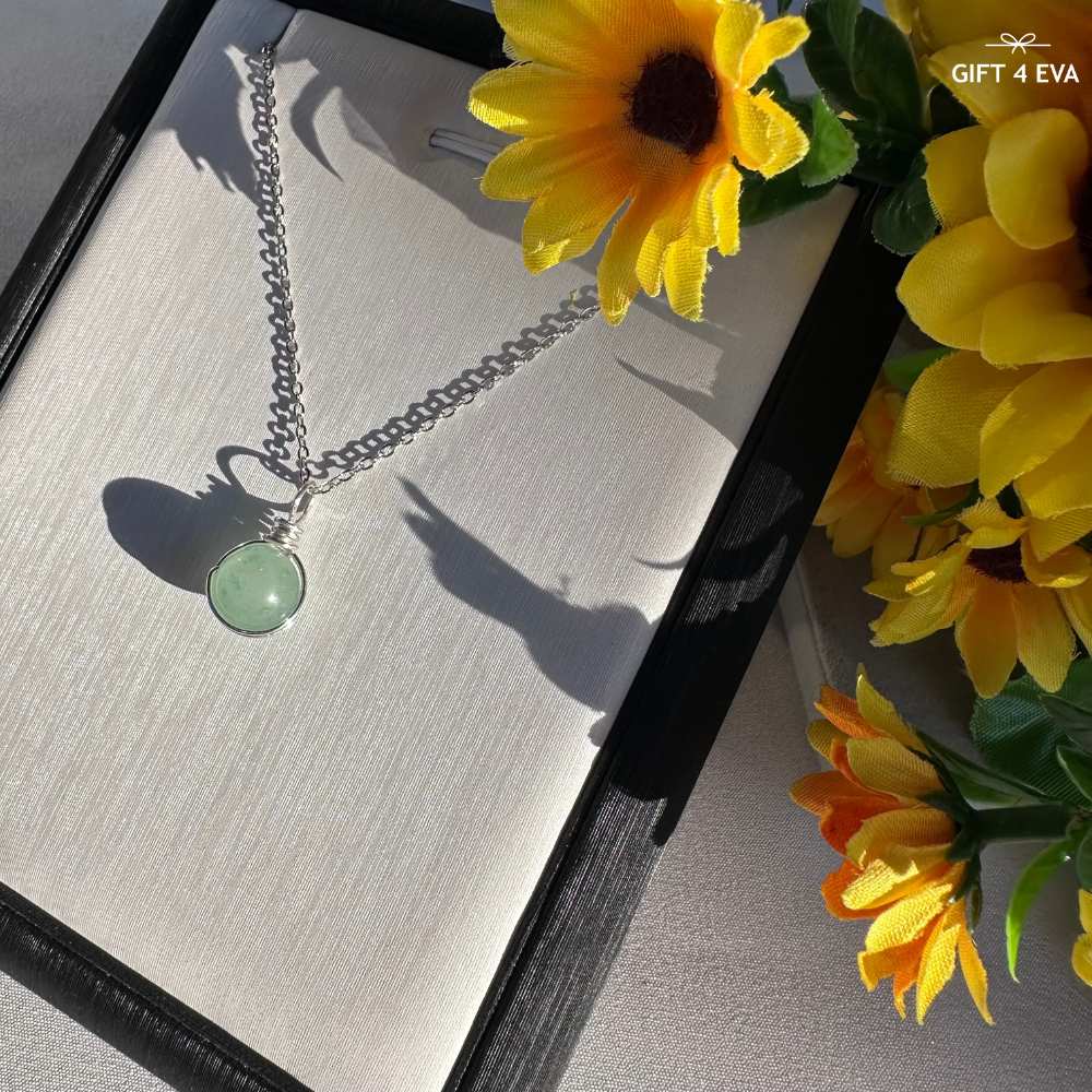 Grace Green Aventurine Pendant Necklace