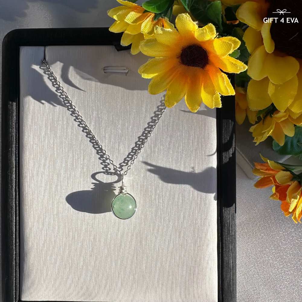 Grace Green Aventurine Pendant Necklace