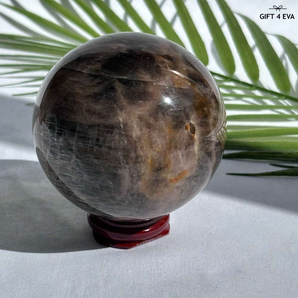 Black Moonstone Sphere 77MM