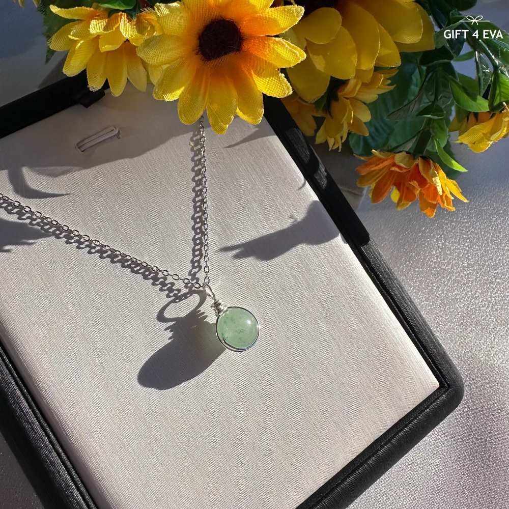 Grace Green Aventurine Pendant Necklace