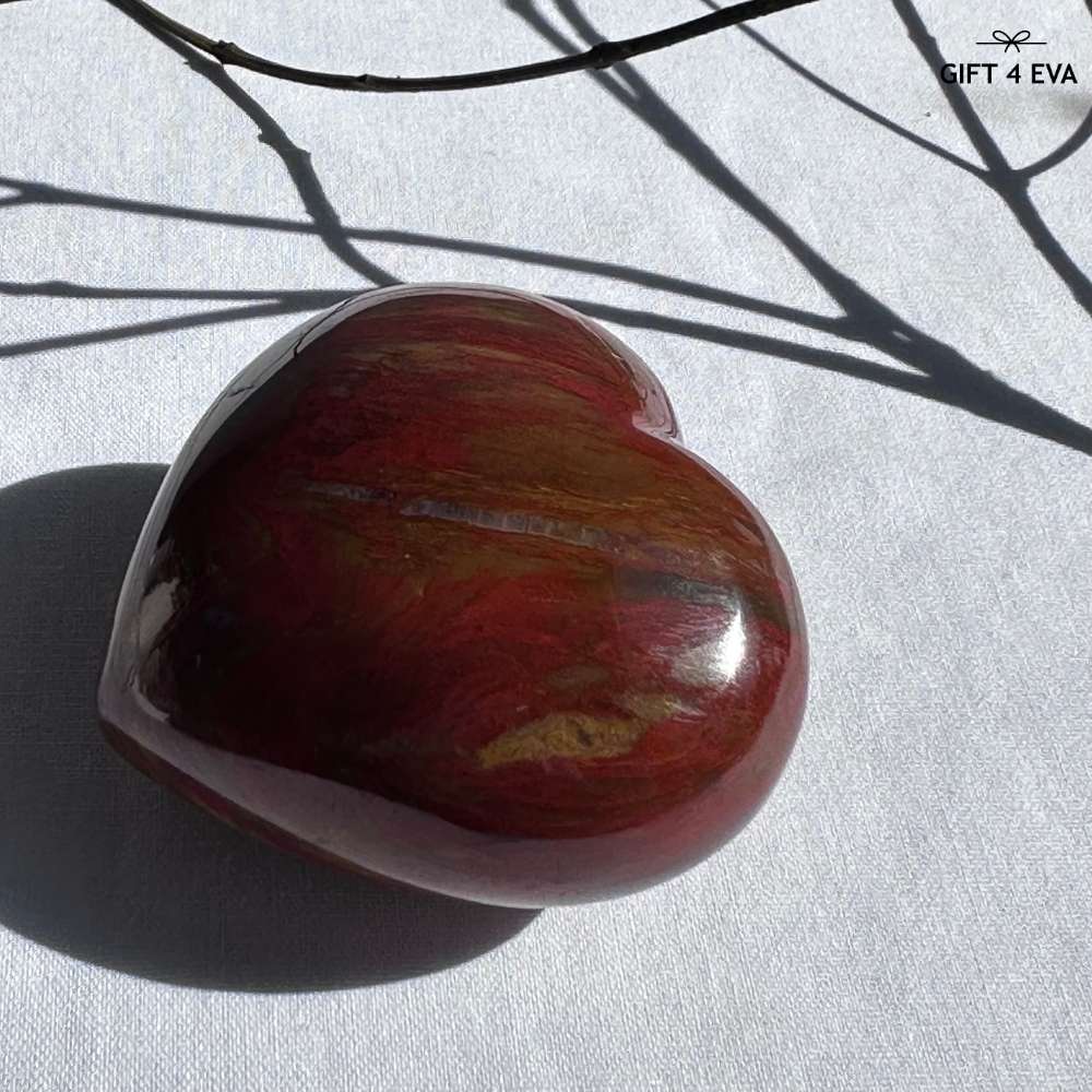 Petrified Wood Puffy Heart