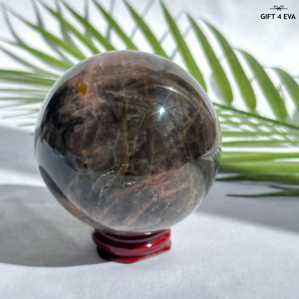 Black Moonstone Sphere 77MM