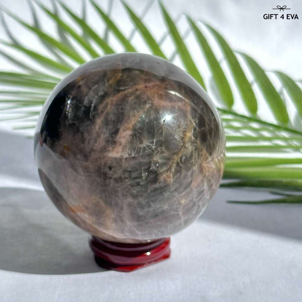 Black Moonstone Sphere 77MM