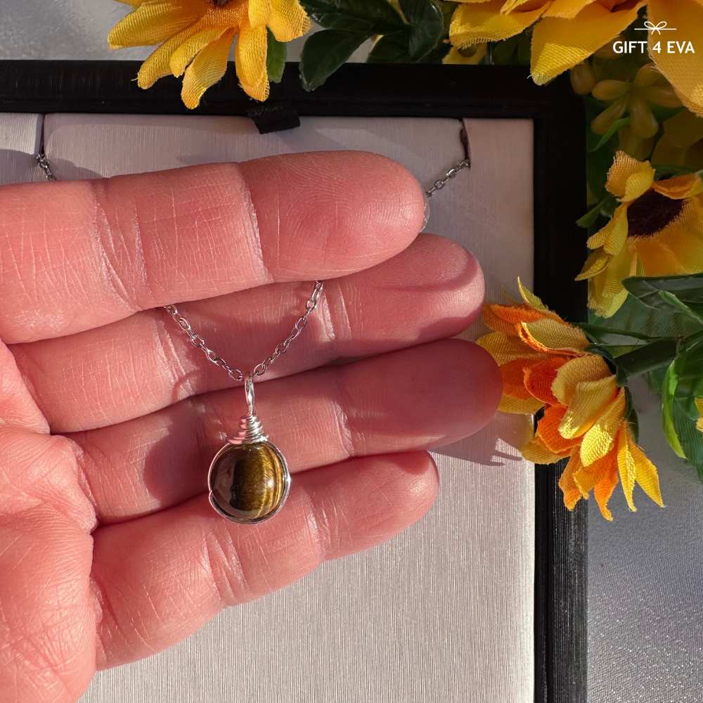 Grace Tiger's Eye Pendant Necklace