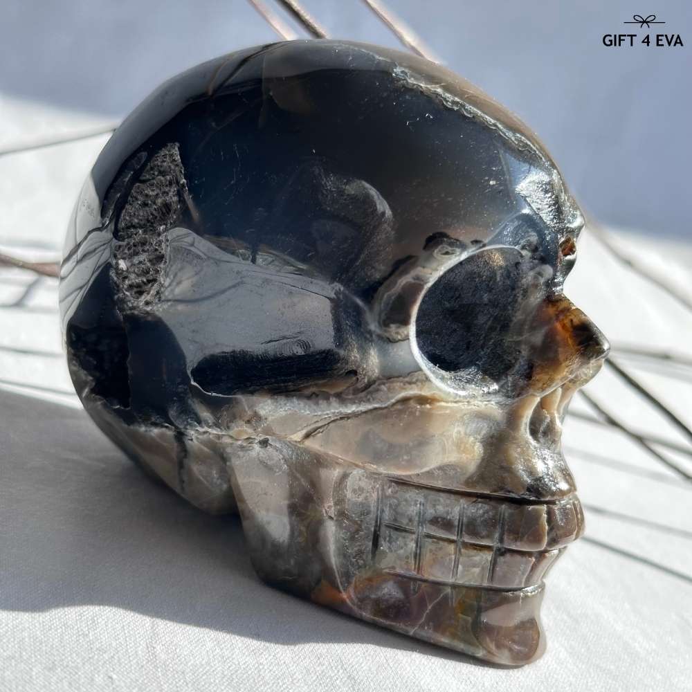 Volcanic Agate Skull