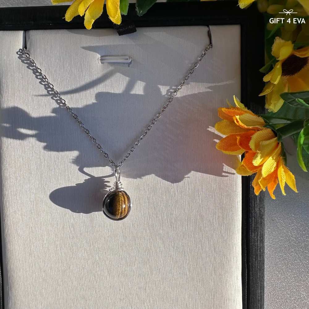 Grace Tiger's Eye Pendant Necklace