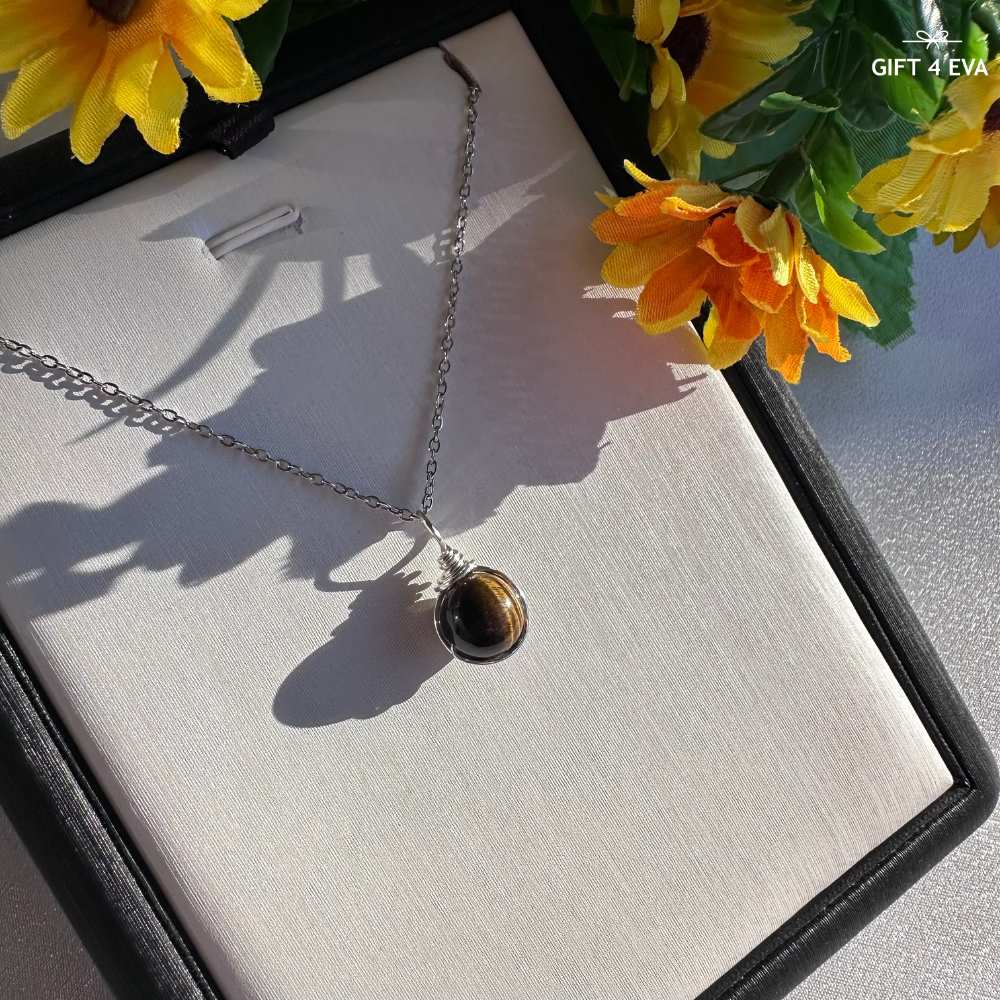 Grace Tiger's Eye Pendant Necklace