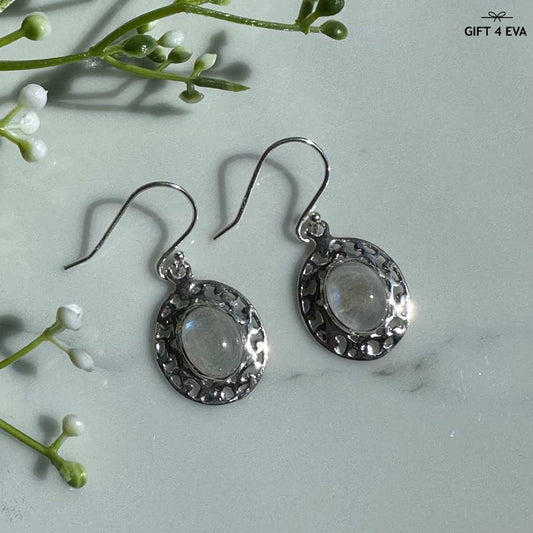 Moonstone 925 Silver Earrings