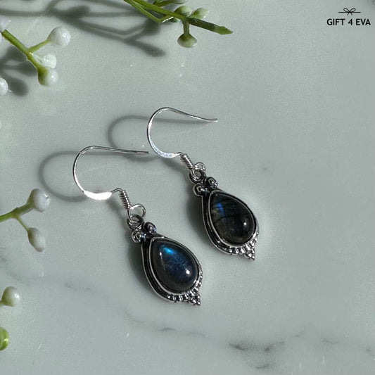 Labradorite 925 Silver Earrings