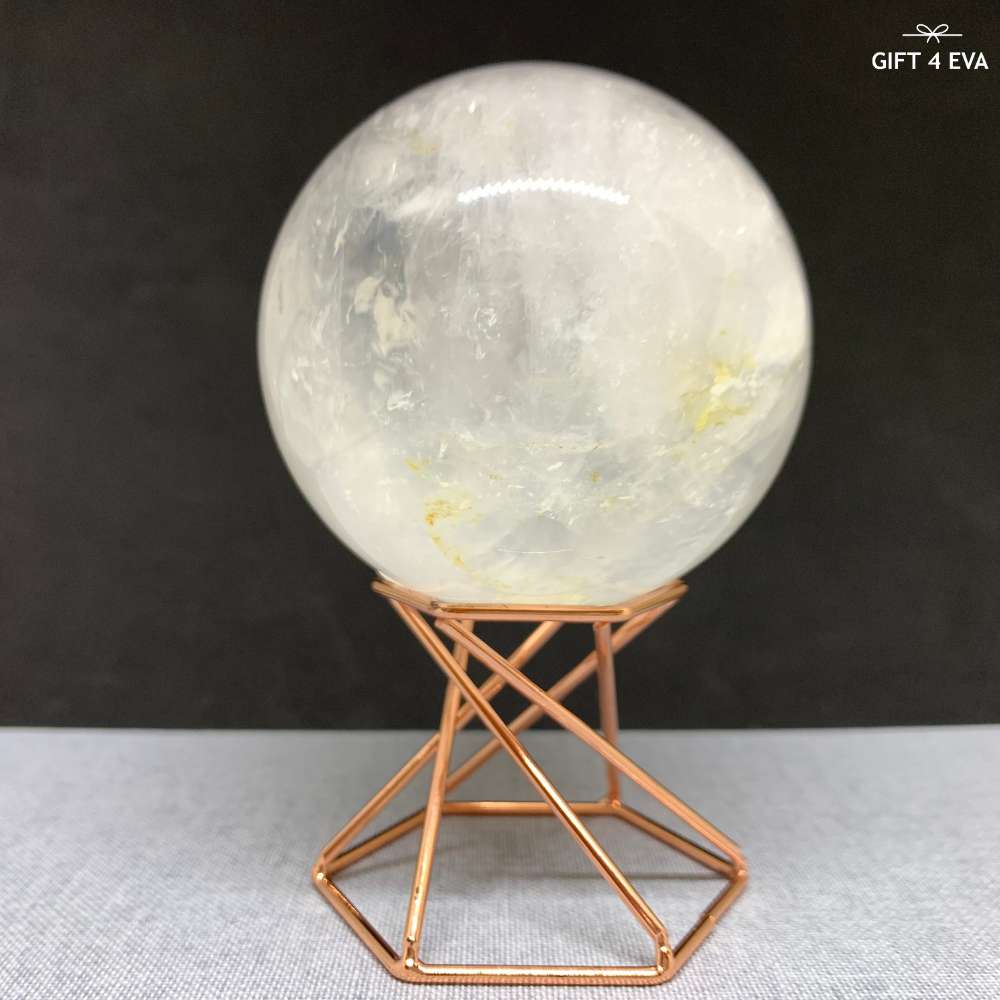 Rose Gold Hexagon Sphere Stand