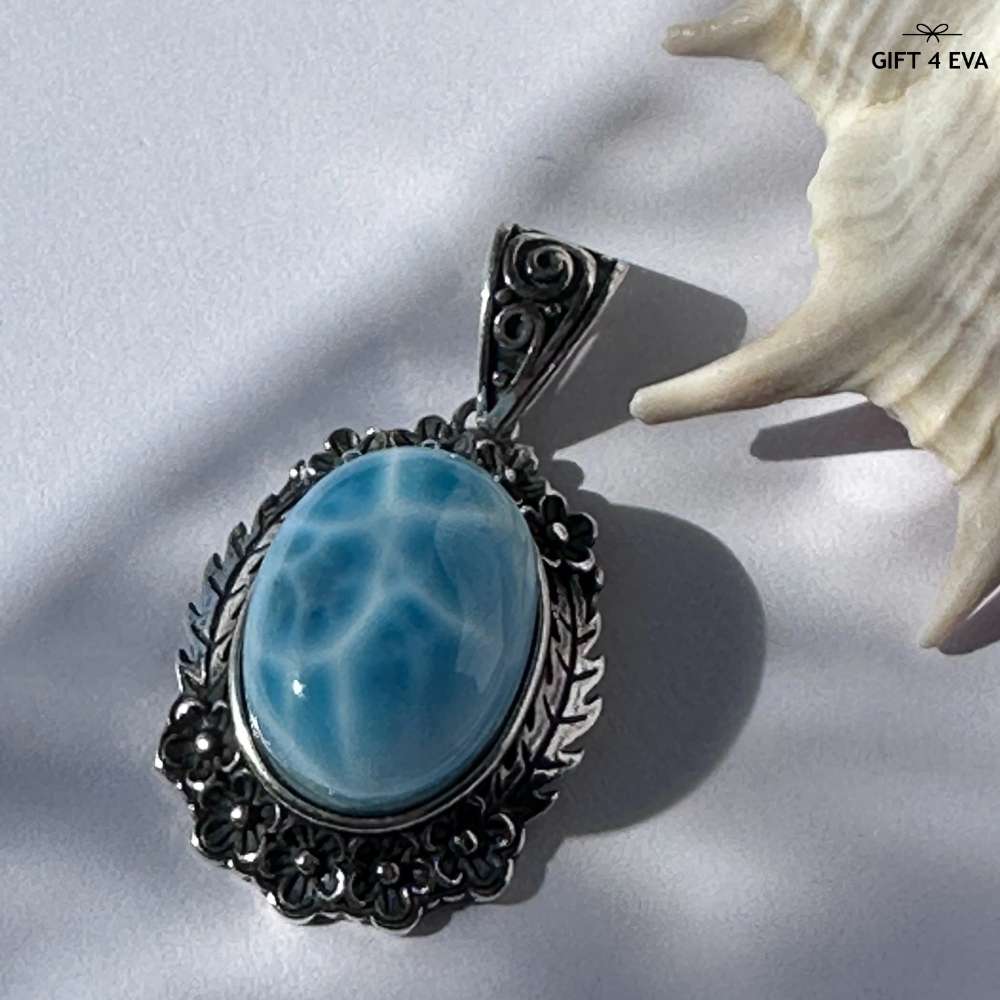 Audrey Larimar 925 Silver Pendant