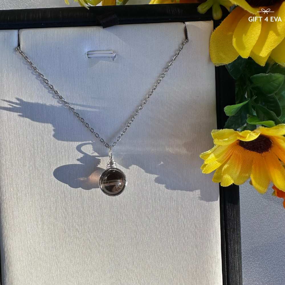 Grace Smoky Quartz Pendant Necklace