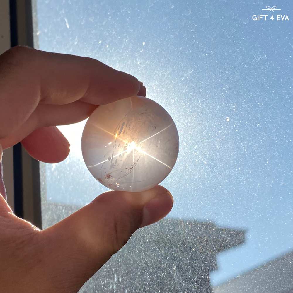 Rose Quartz With Golden Healer Sphere