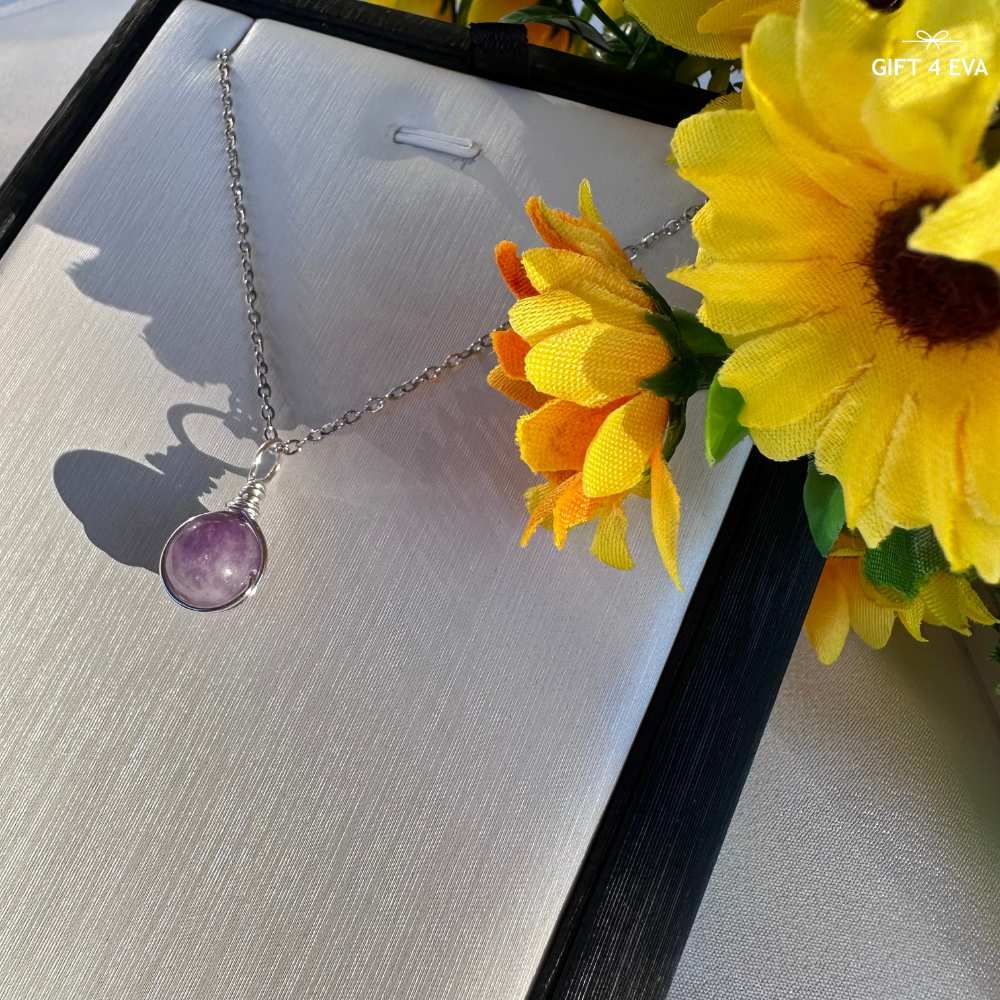 Grace Lepidolite Pendant Necklace