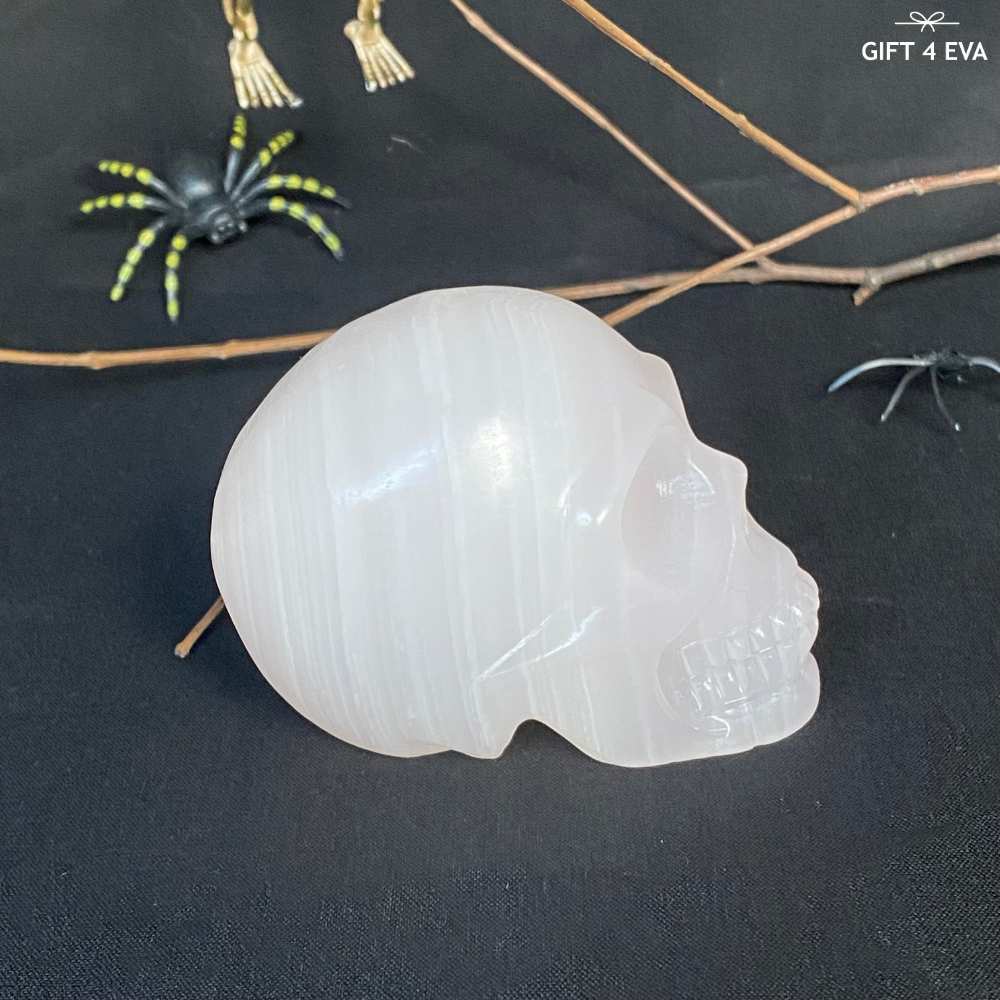 Pink Calcite Skull