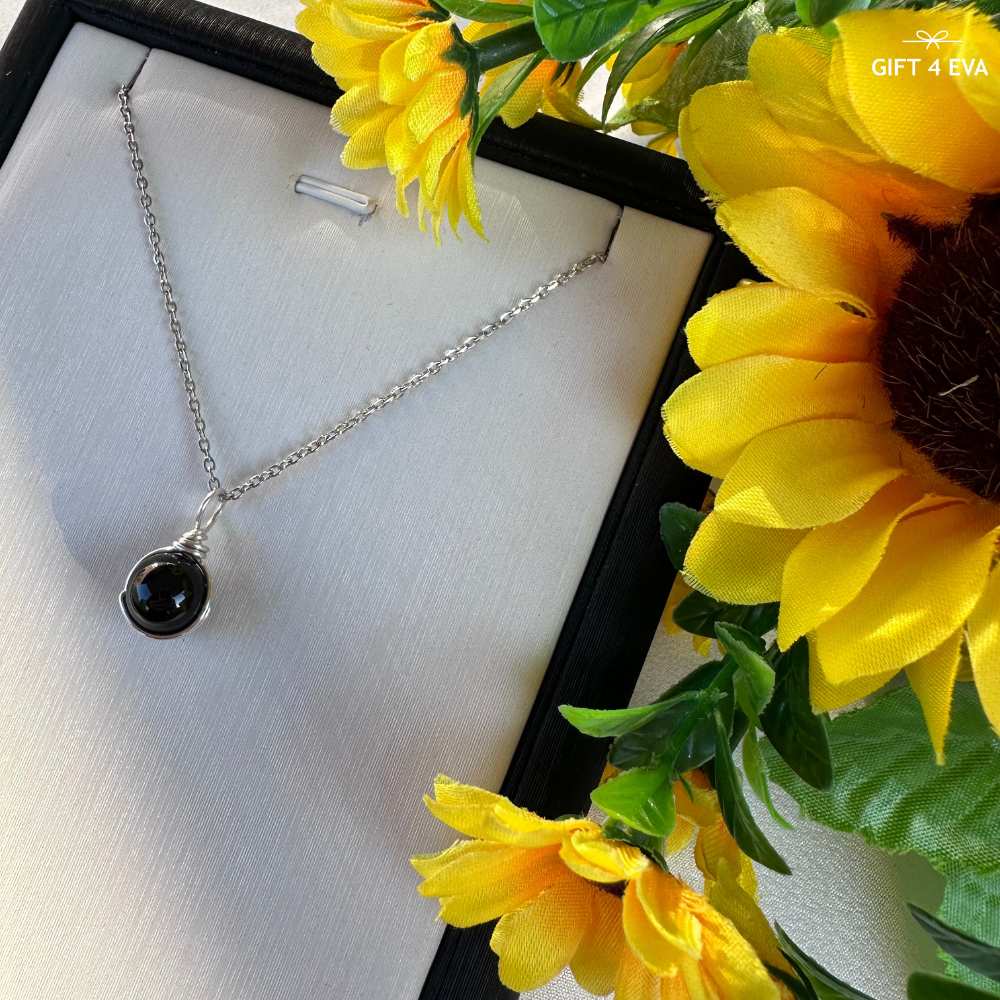 Grace Black Tourmaline Pendant Necklace