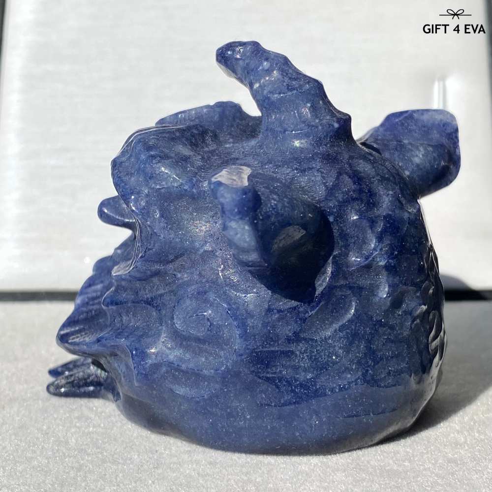 Blue Aventurine Lion Dance Head 294G