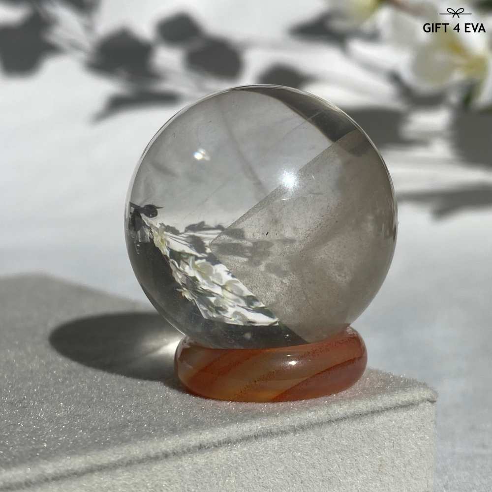 Phantom Mountain Quartz Sphere 33MM