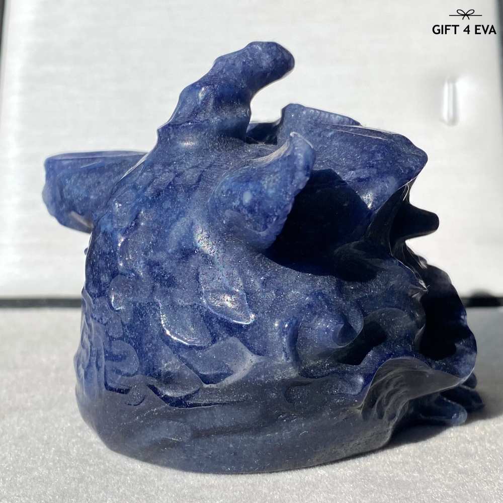 Blue Aventurine Lion Dance Head 294G