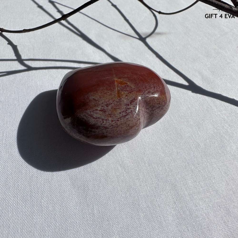 Petrified Wood Puffy Heart