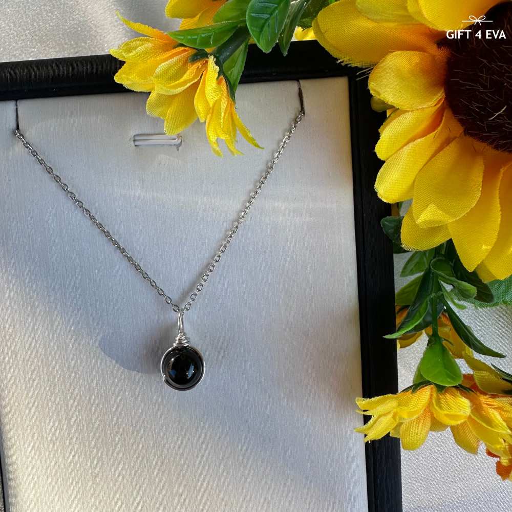 Grace Black Tourmaline Pendant Necklace