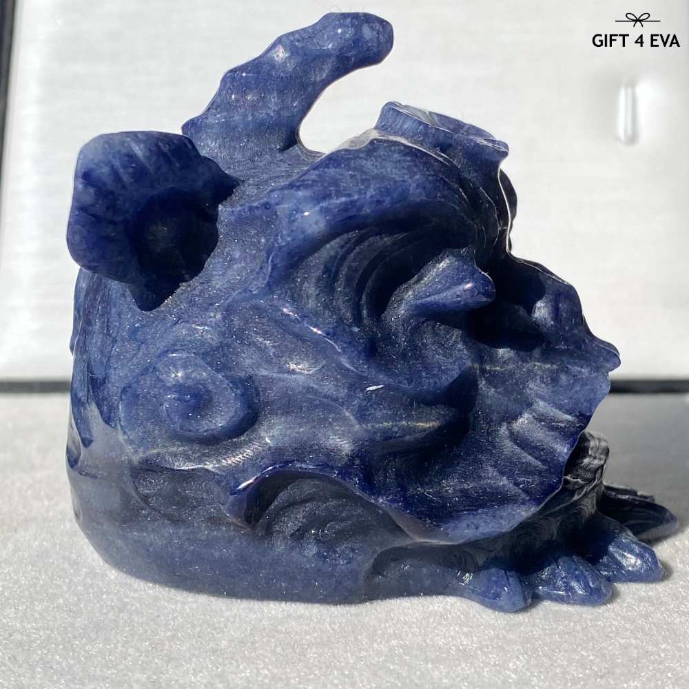 Blue Aventurine Lion Dance Head 294G