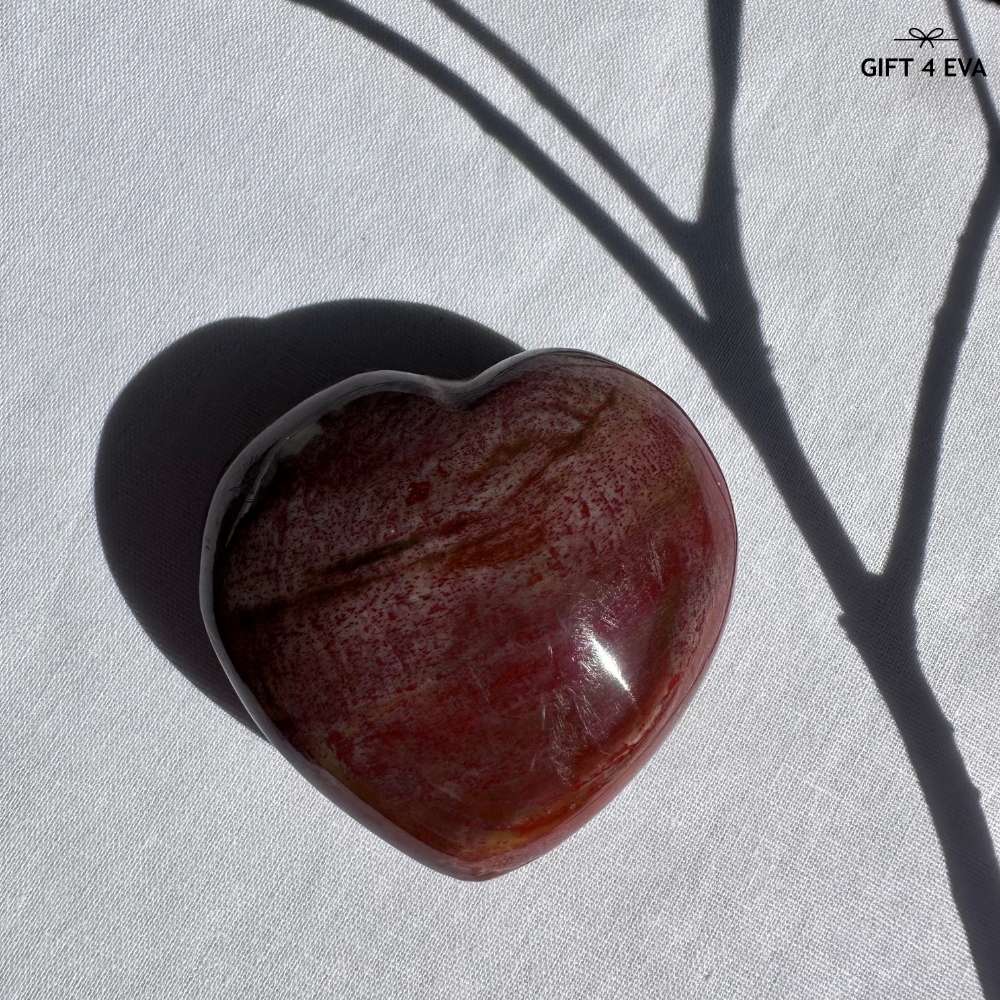 Petrified Wood Puffy Heart