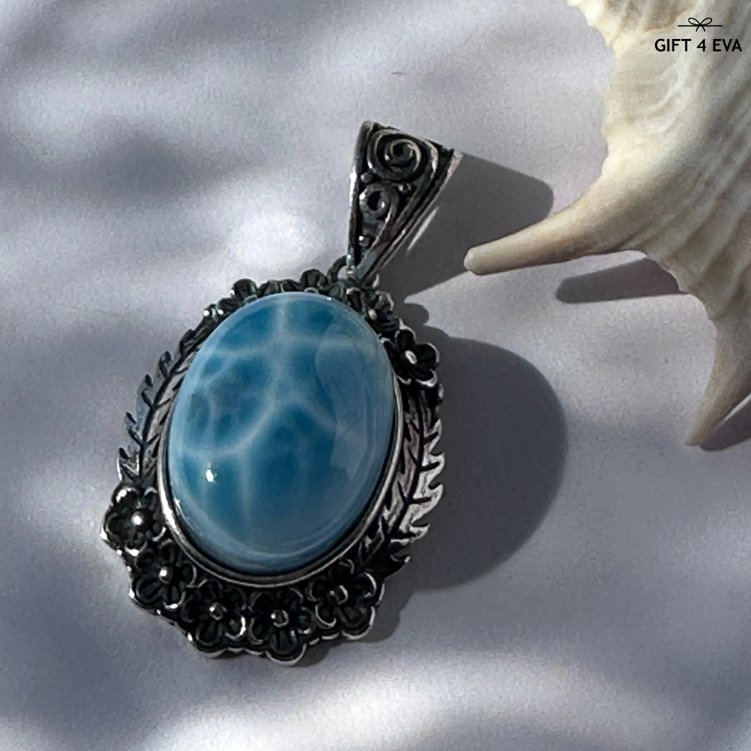 Audrey Larimar 925 Silver Pendant