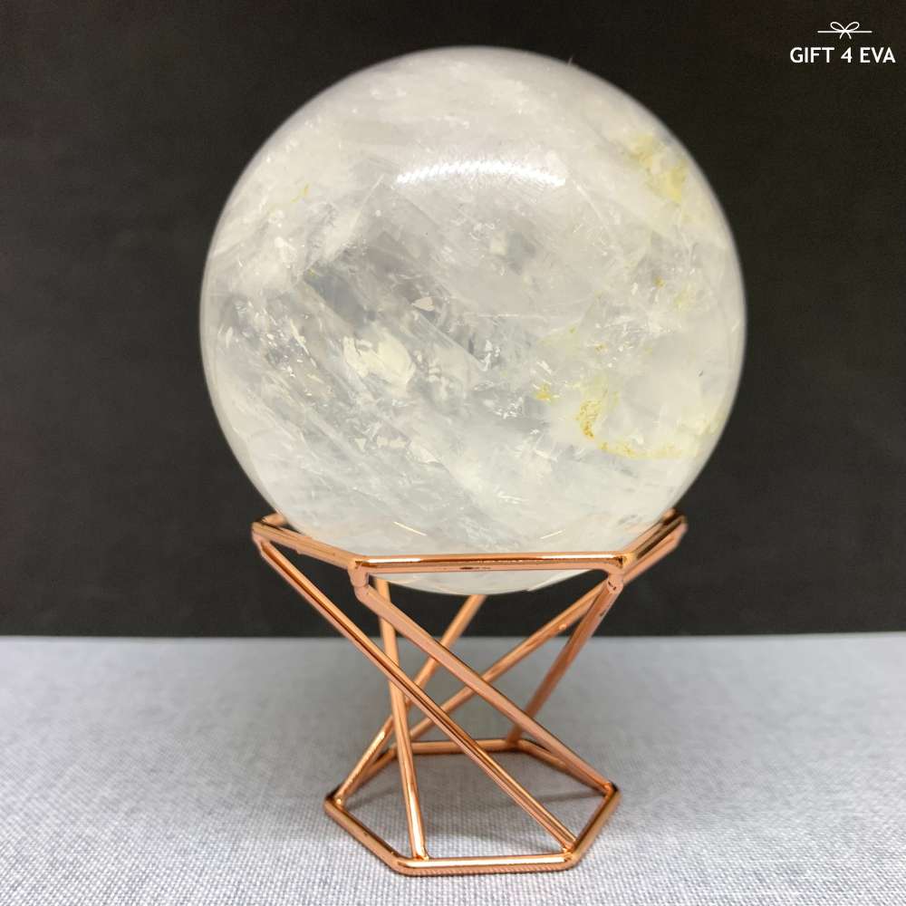 Rose Gold Hexagon Sphere Stand