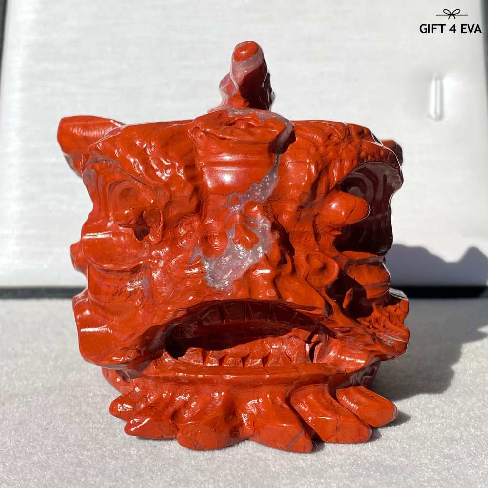 Red Jasper Lion Dance Head 284G