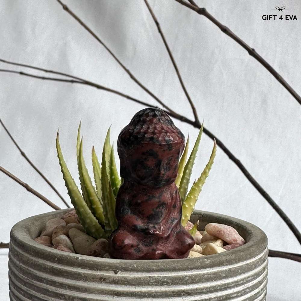 Mahogany Obsidian Buddha - Mini