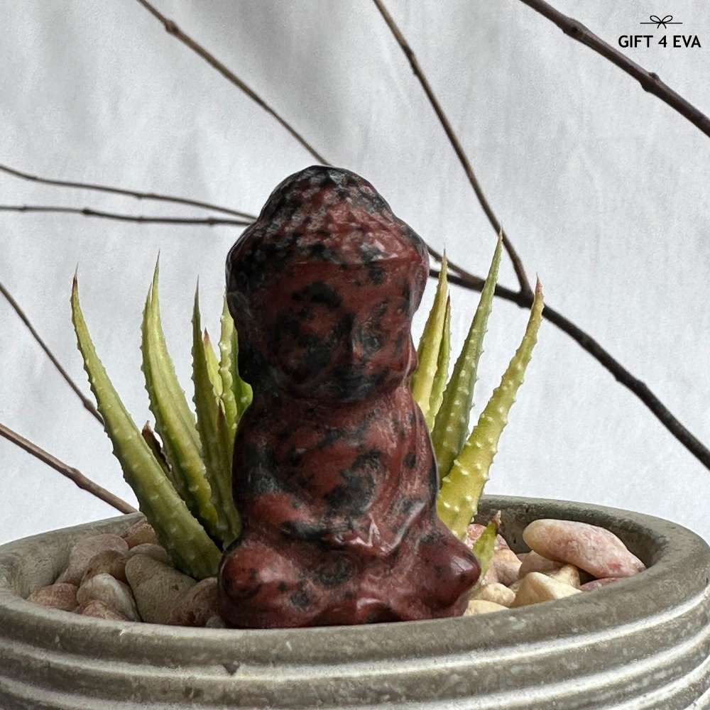 Mahogany Obsidian Buddha - Mini