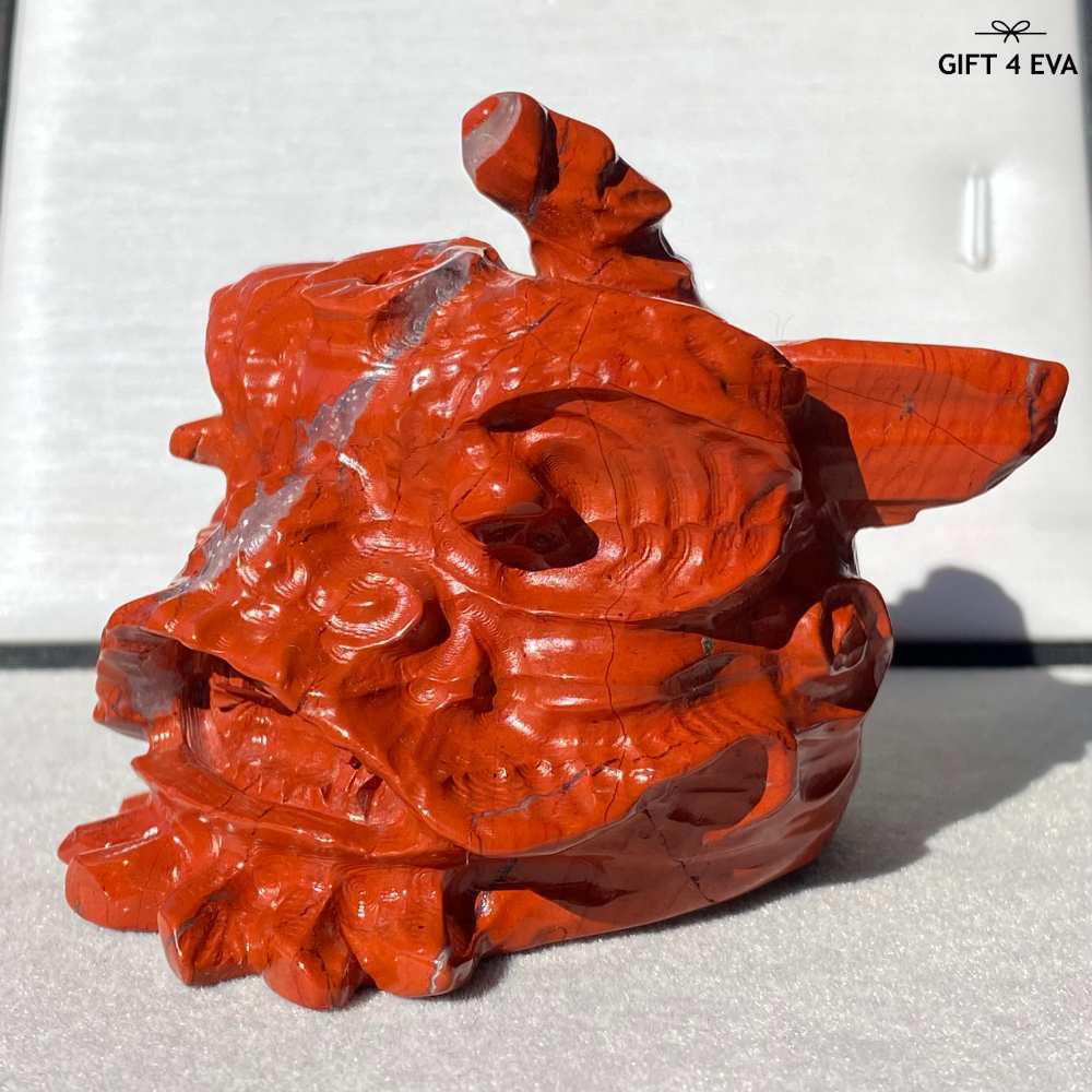 Red Jasper Lion Dance Head 284G