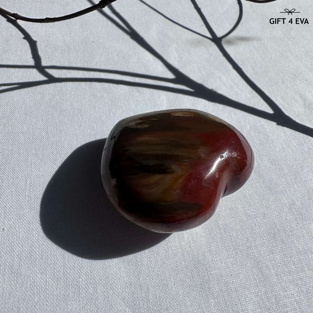 Petrified Wood Puffy Heart