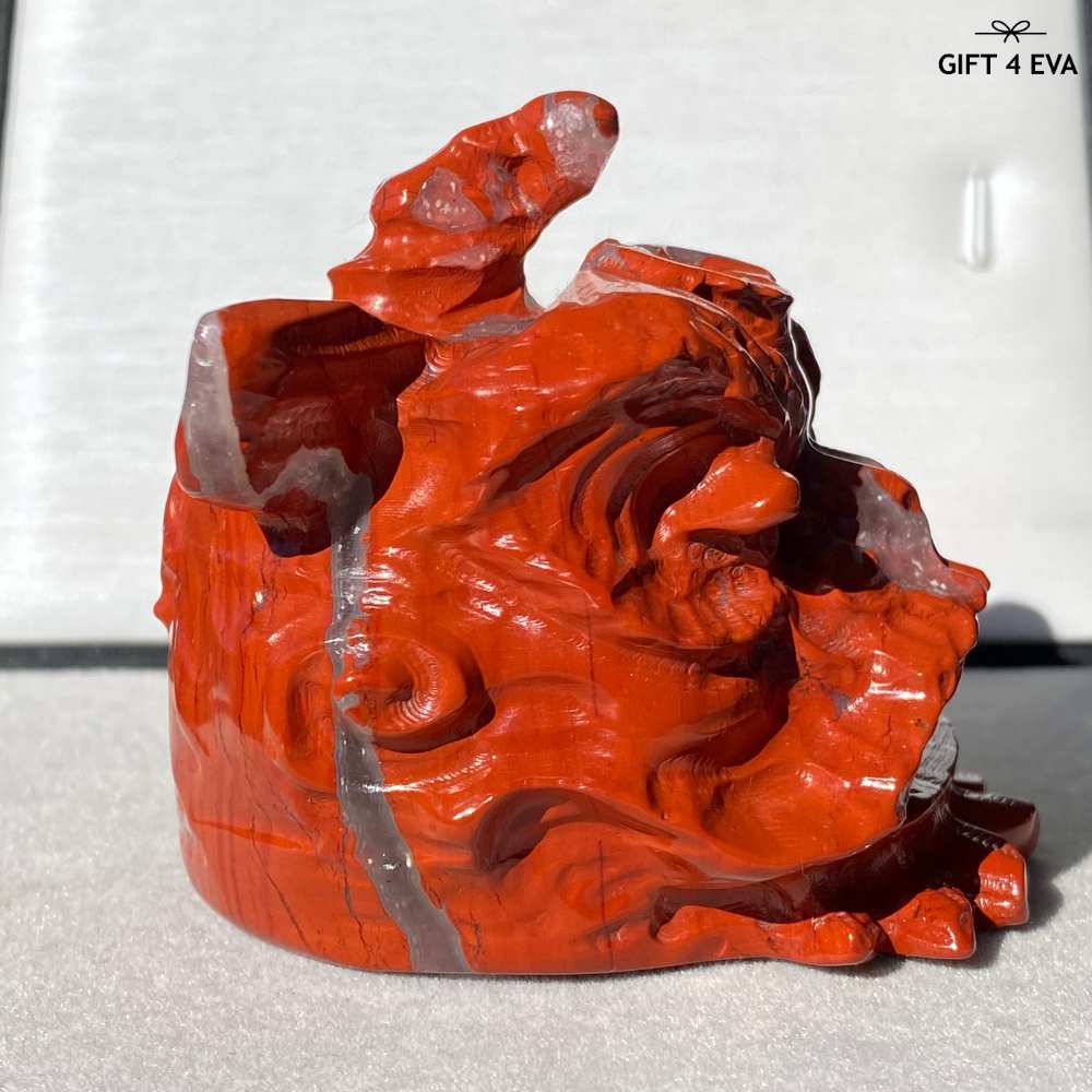 Red Jasper Lion Dance Head 284G