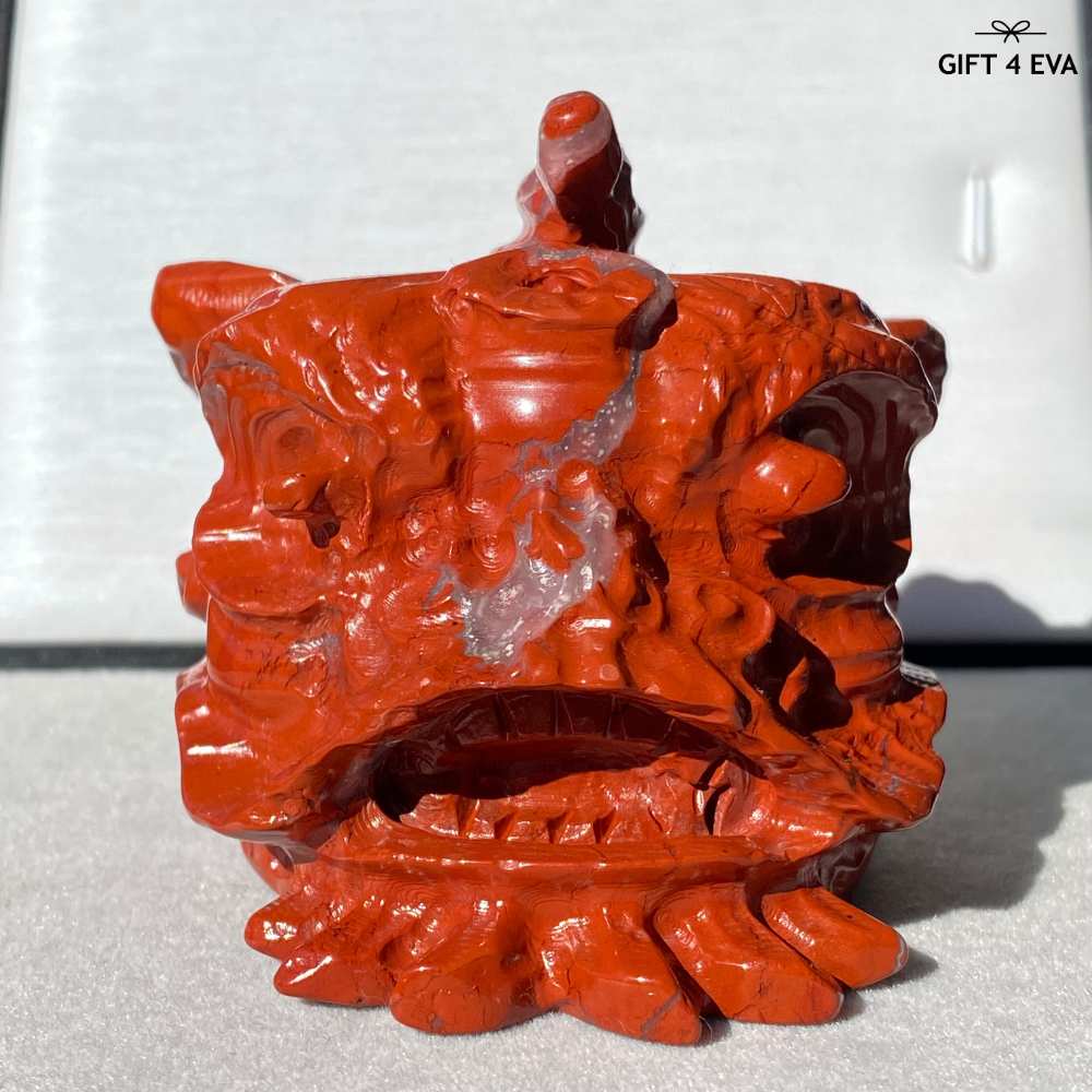 Red Jasper Lion Dance Head 284G