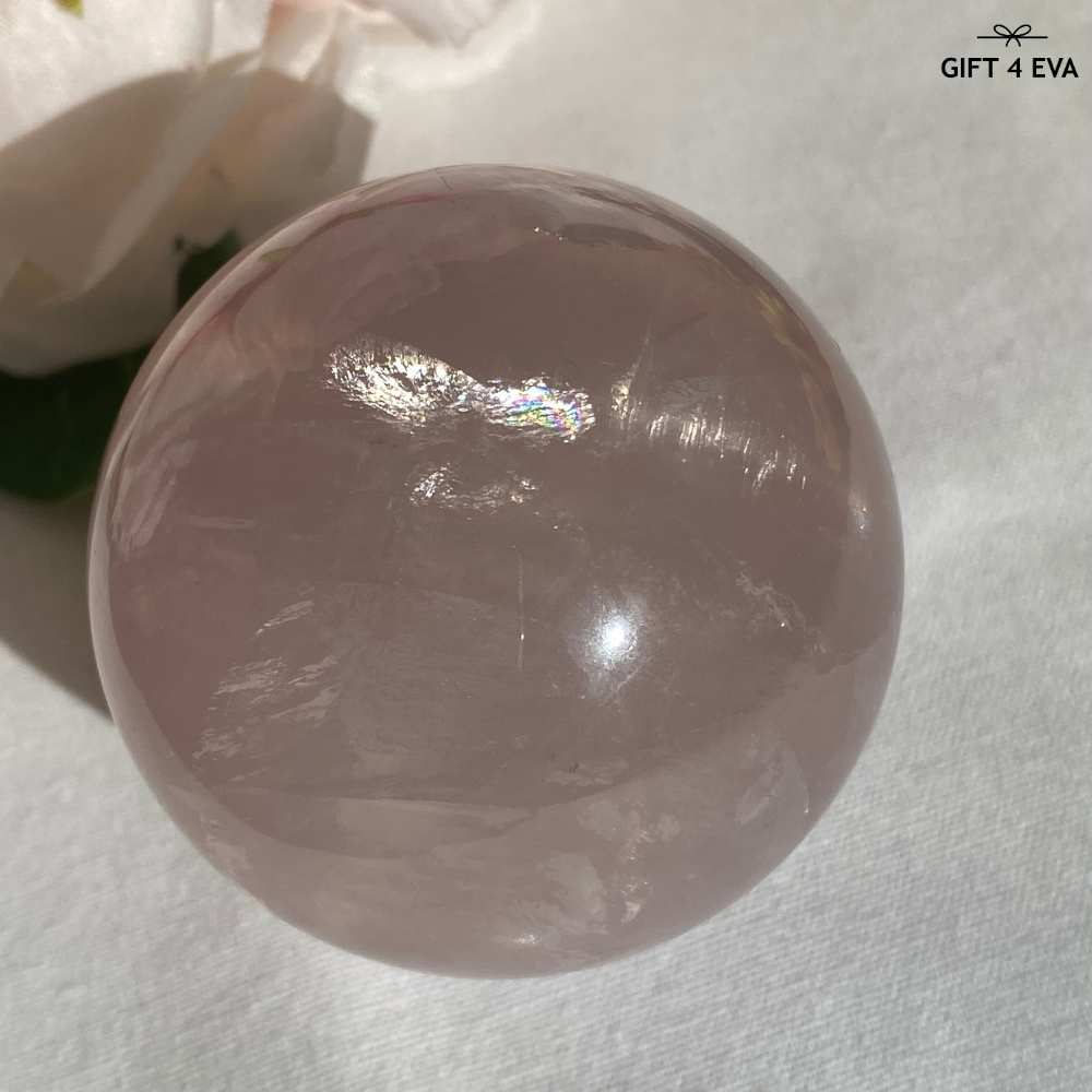 Rose Quartz Sphere - 12 Rays Asterism