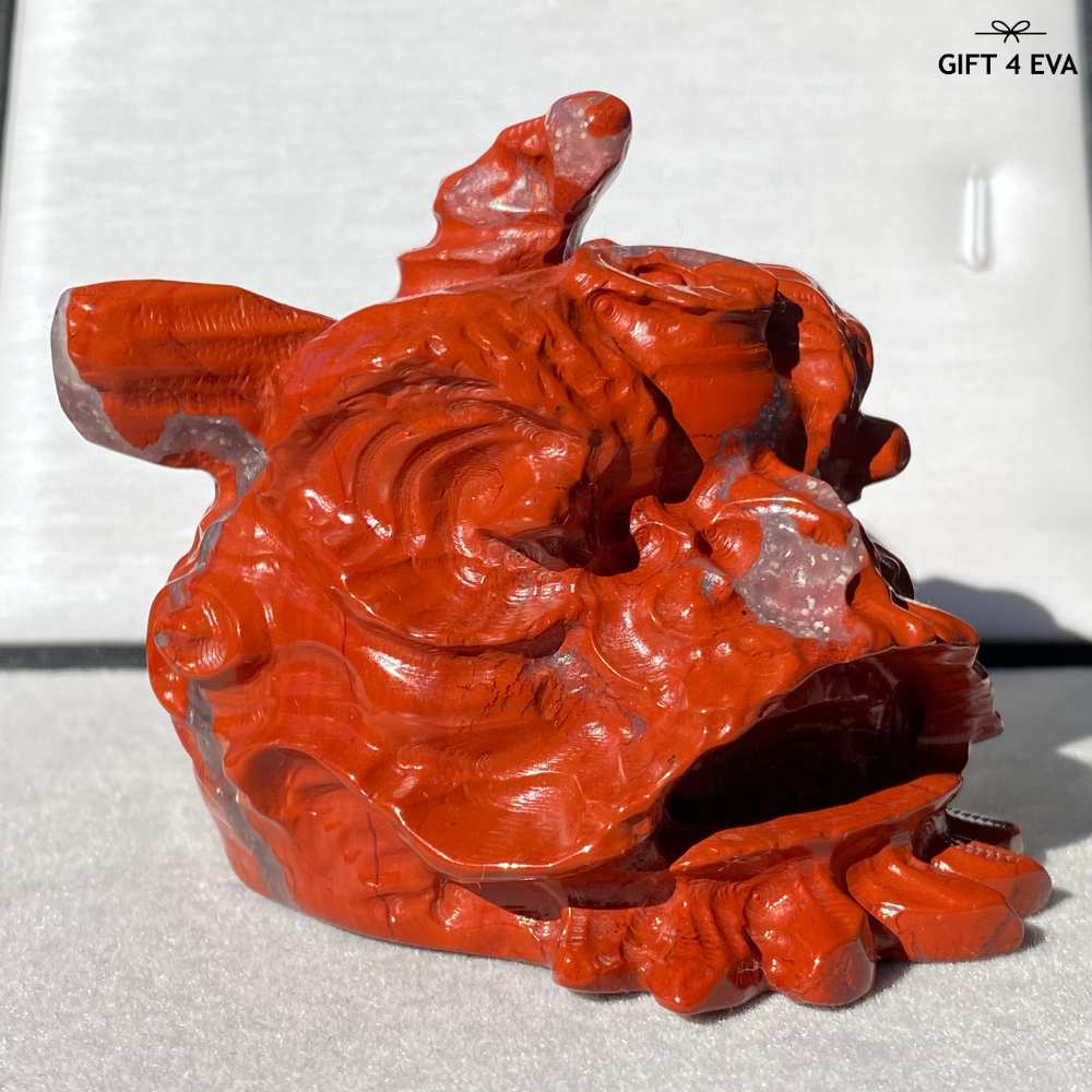 Red Jasper Lion Dance Head 284G