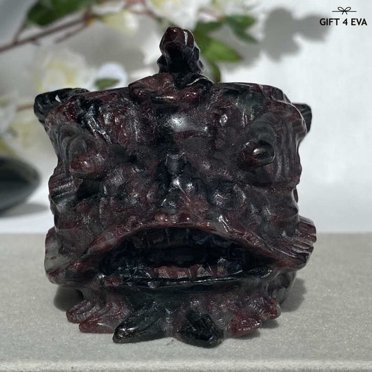 Garnet Lion Dance Head 378G