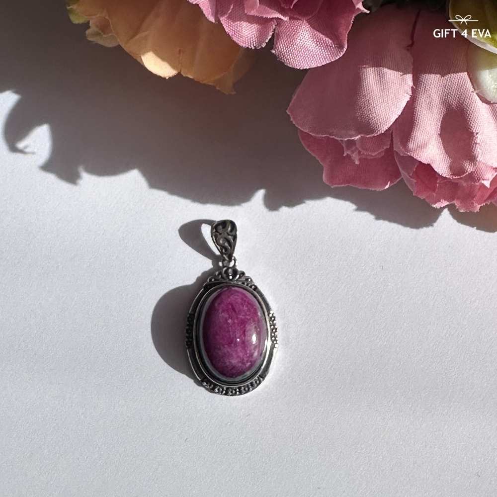 Beatrice Ruby 925 Silver Pendant