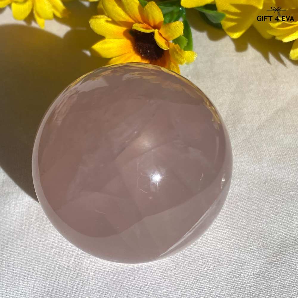 Rose Quartz Sphere - 12 Rays Asterism