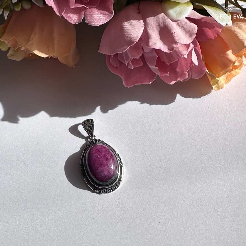 Beatrice Ruby 925 Silver Pendant