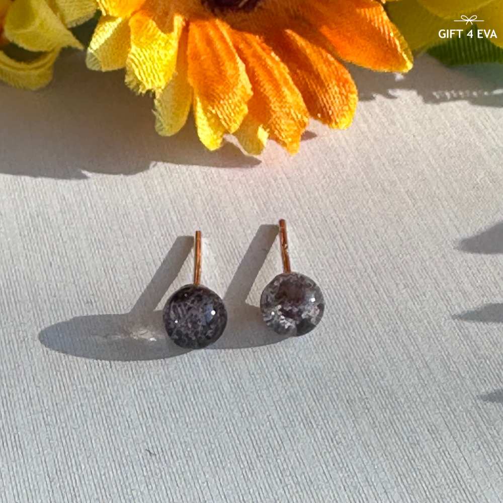 Garden Quartz 925 Silver Stud Earrings