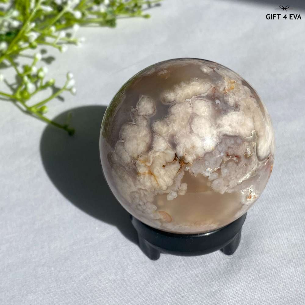 Flower Agate Sphere 54MM