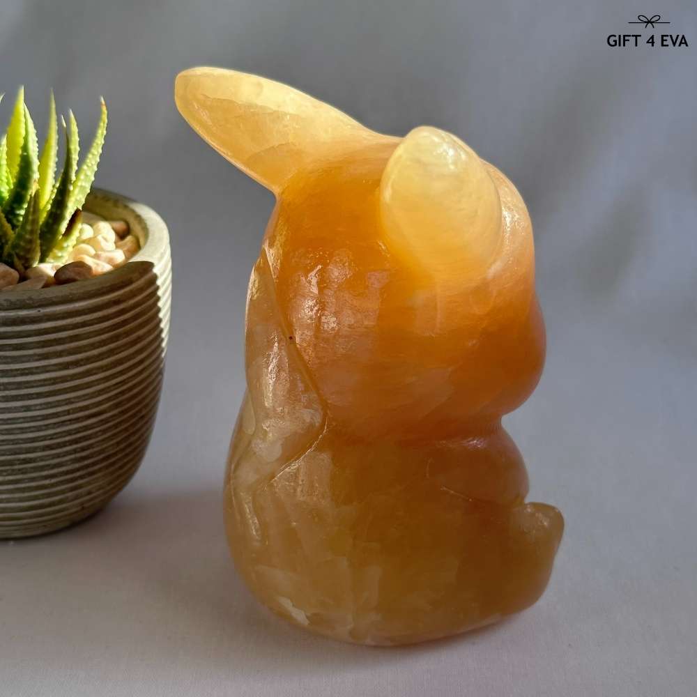 Yellow Calcite Pikachu - Large