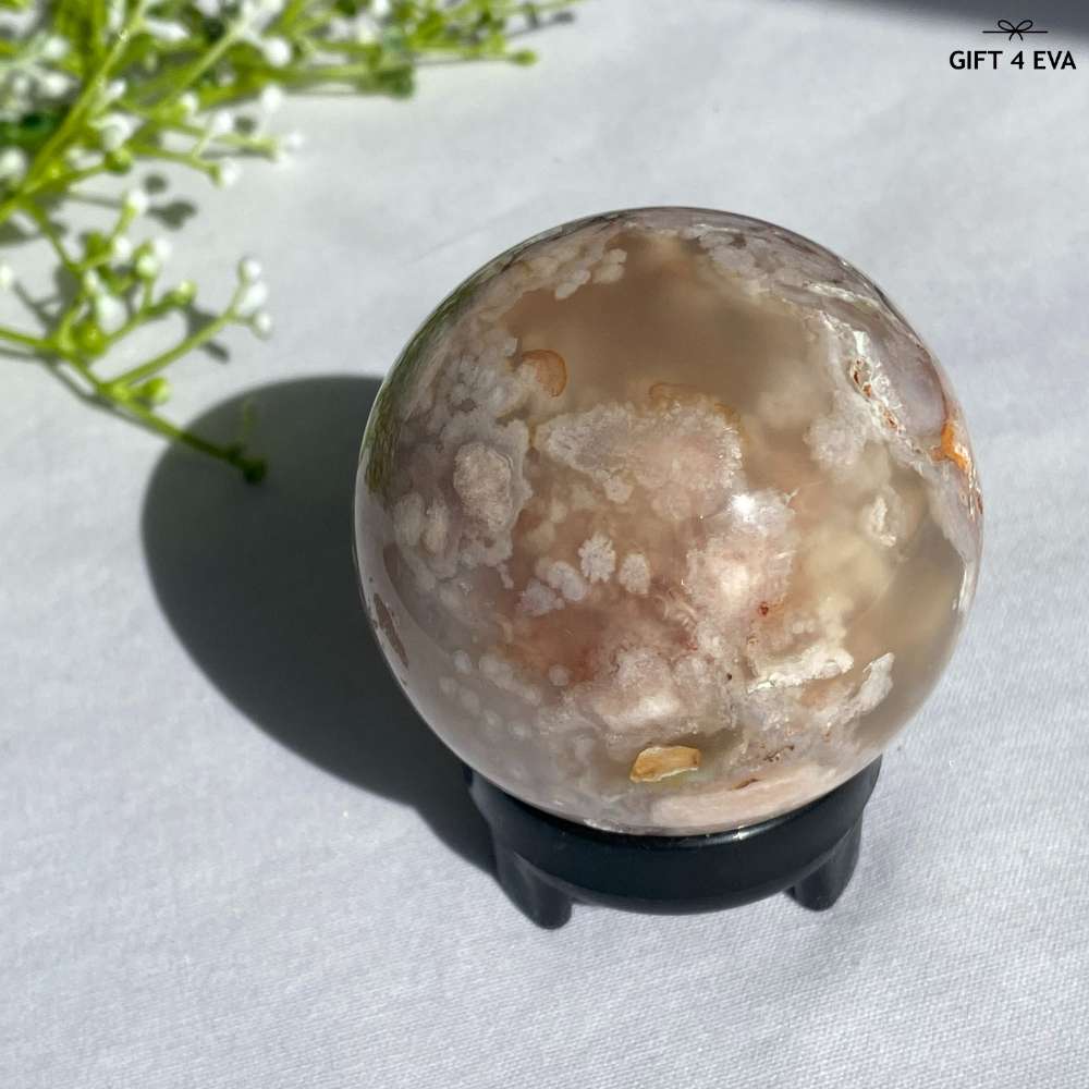 Flower Agate Sphere 54MM