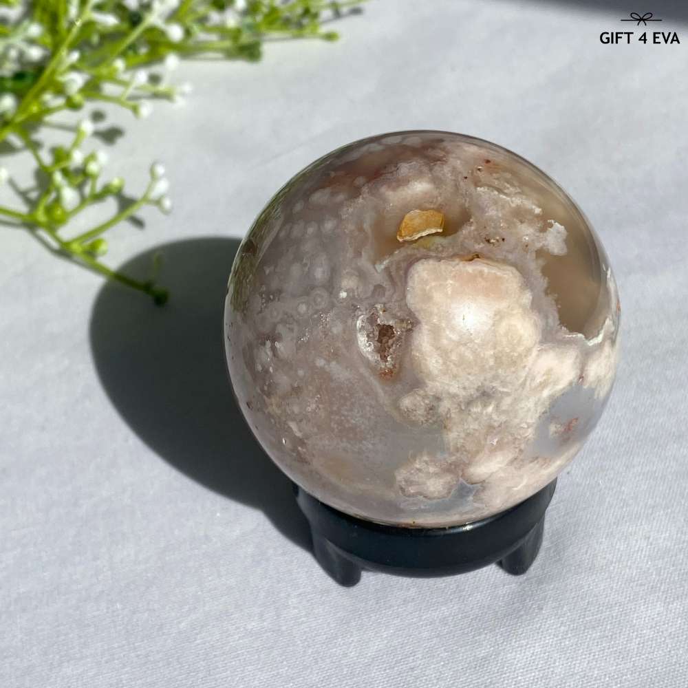 Flower Agate Sphere 54MM