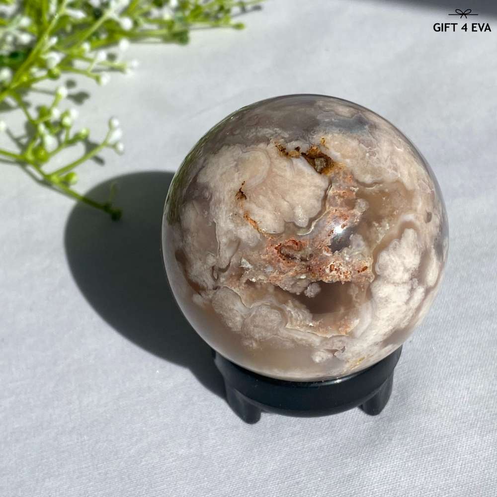 Flower Agate Sphere 54MM